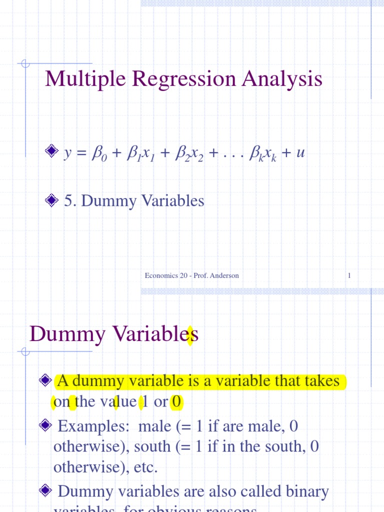 Chapter 7 PDF PDF Dummy Variable (Statistics) Scientific Modeling