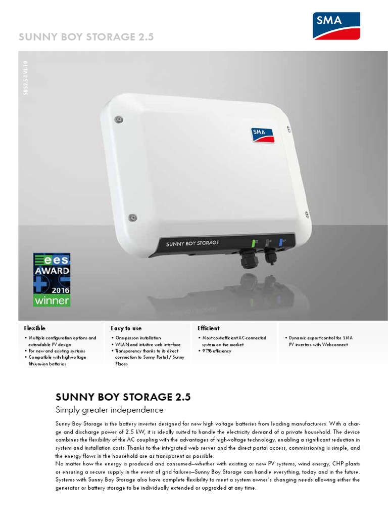 SMA Sunny Boy SB 2.5 PV Inverter