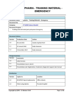 Sphaira - Training Material - Emergency: PT QPRO Sukses Mandiri