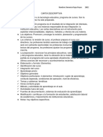 Carta Descriptiva