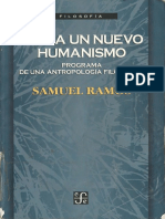 Hacia Un Nuevo Humanismo Ramos