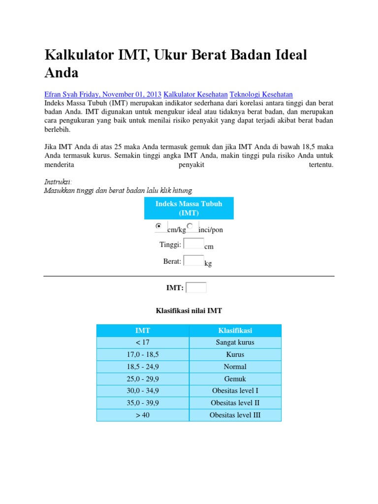 Kalkulator IMT PDF