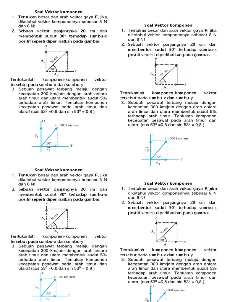 Contoh vektor komponen