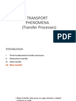 Transport Phenomena (Transfer Processes)