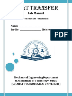 Heat Transfer: Lab Manual