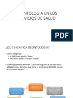 Deontologia en Los Servicios de Salud