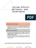 Enterprise Ethics, Compliance, and Governance