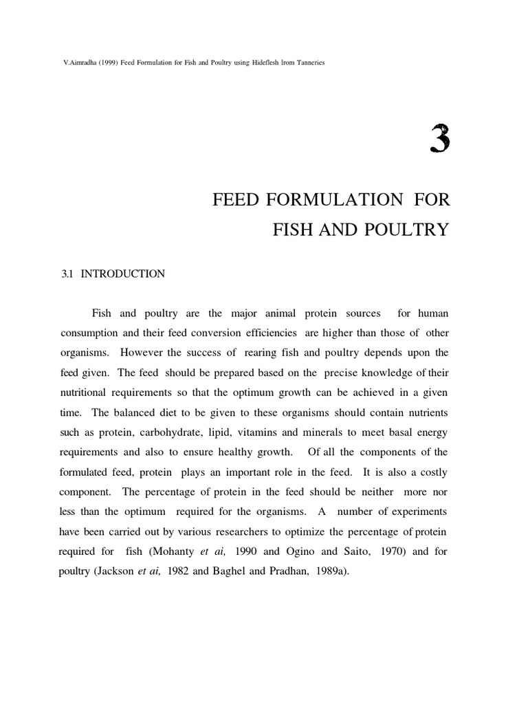 Feed Formulation | PDF | Animal Feed | Magnesium