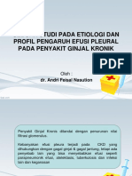 Sebuah Studi Pada Etiologi Dan Profil Pengaruh Efusi