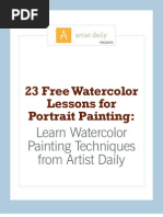 Watercolor Portrait Ebook (1) 23 Lessons