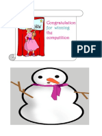 Congratulation The Competition: For Winning