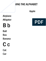 Alphabet worksheet A, B, C