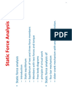 152lecture 1 1 Static Force Analysis of Planar Mechanism