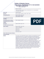 Bulletin of Materials Science: Investigation of Tribological Properties of Fly Ash Blended Polymer Composites