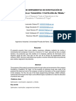 Aplicación de Herramientas de Investigación de Operaciones