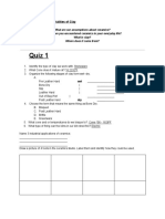 Unit 1 - Quiz 1 1