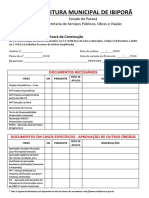 Check-List de Analise de Alvará de Construção PDF