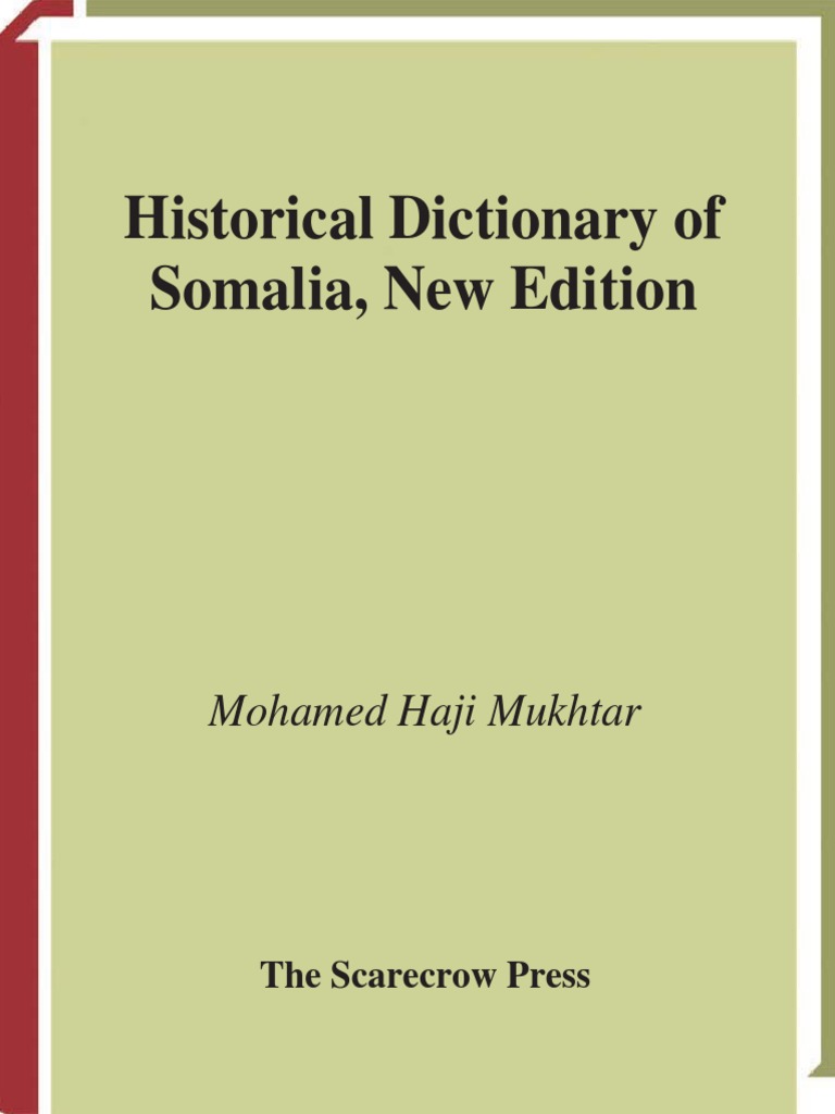 (Mohamed Haji Mukhtar) Historical Dictionary of So (BOk Xyz) PDF