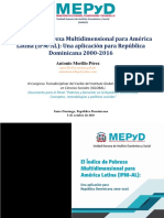 El Índice de Pobreza Multidimensional para América Latina | Panel "Pobreza y bienestar en la República Dominicana" | Antonio Morillo