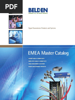 Master Catalog BELDEN PDF, PDF, Coaxial Cable