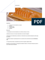 Flan de mandarina