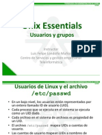 Presentacion 12 - Unix Essentials - Usuarios y Grupos