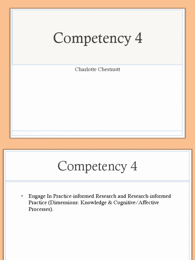Competency 4 Presentation | PDF | Cognitive Science | Epistemology