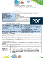 Guía de Actividades y Rúbrica de Evaluación - Paso 5 -Consolidación de La Propuesta