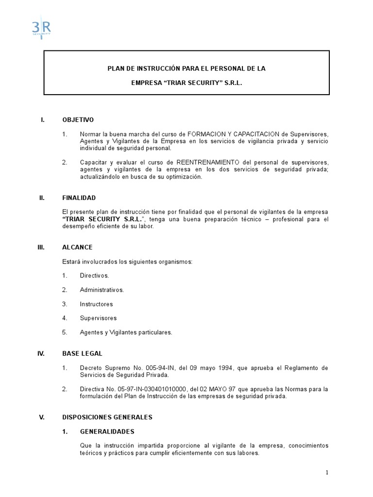 Plan de Instruccion Triar | PDF | Habeas corpus | Derechos