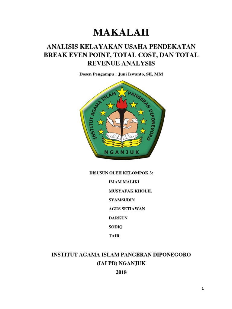 Makalah Break Even Point Docx