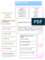 Verb to be conjugations and examples