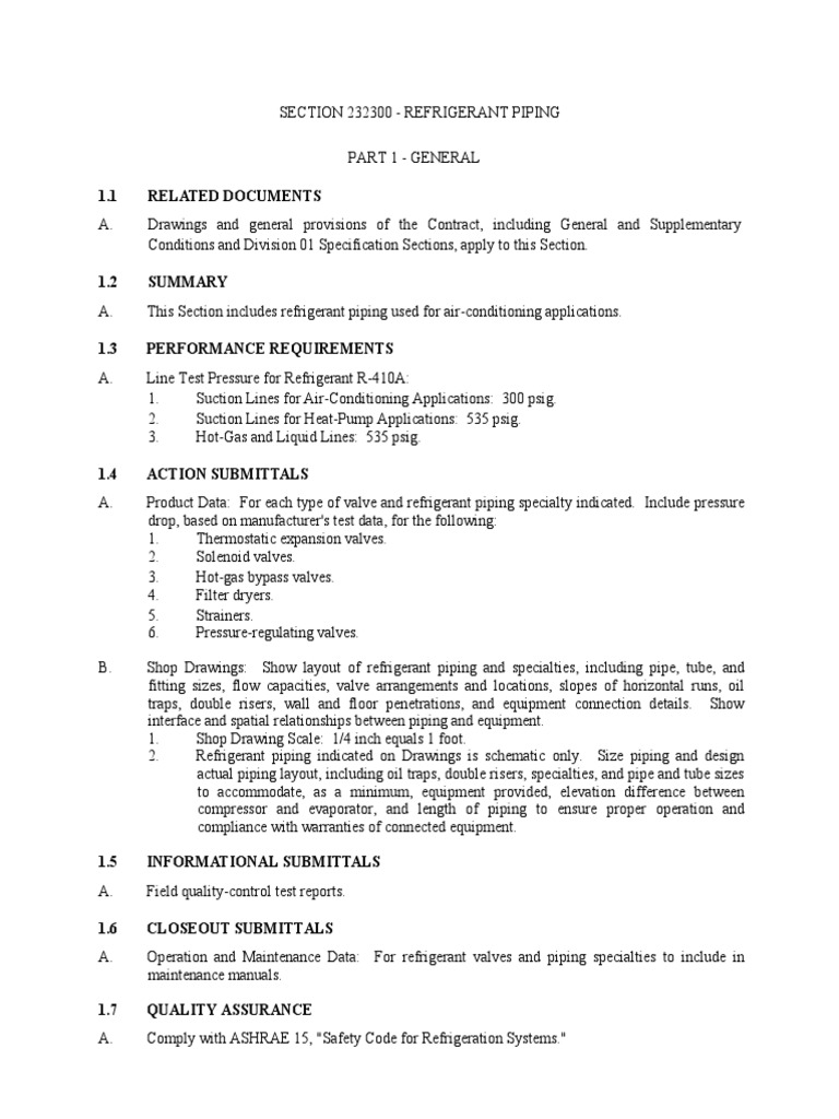 Refrigerant Piping for HVAC Systems | PDF | Pipe (Fluid Conveyance) | Valve