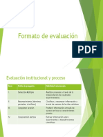 Formato de Evaluación