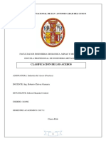 Informe Clasificacion de Los Aceros