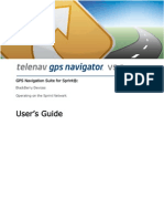 TeleNav Version 5.5 User's Guide - Sprint Blackberry)