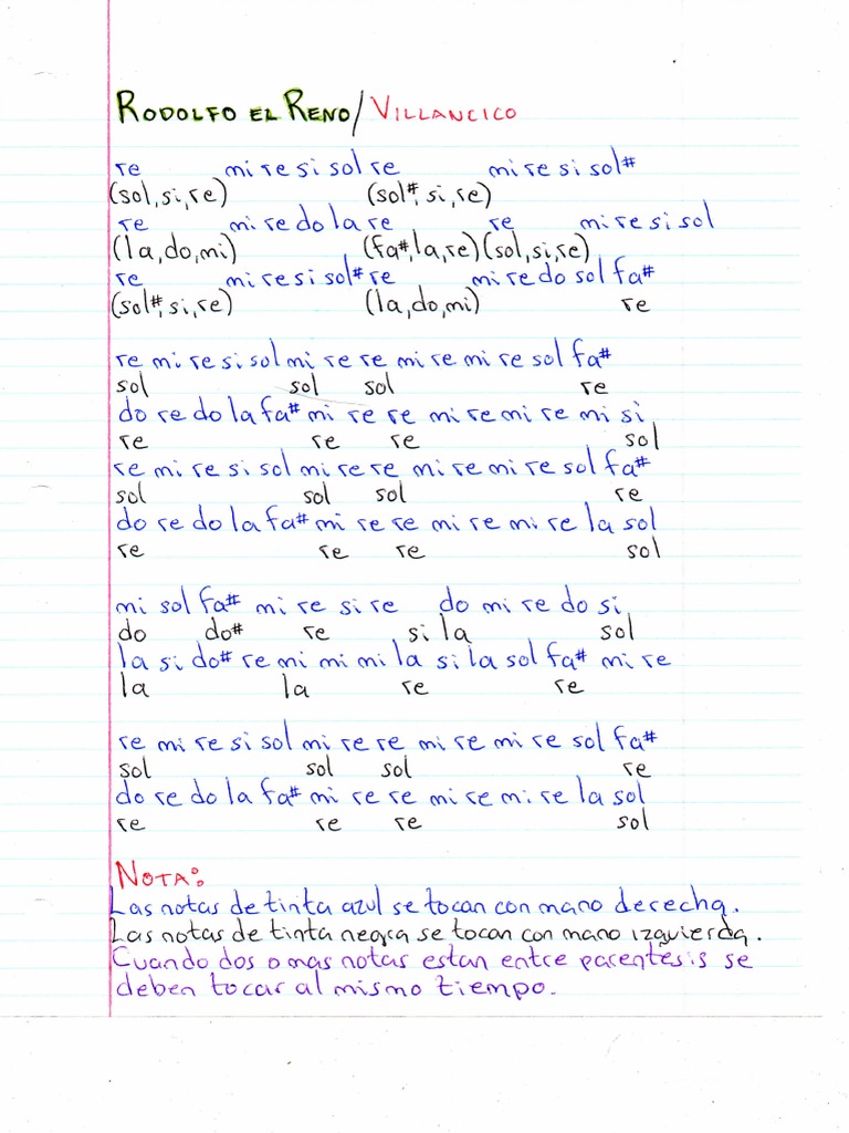 rodolfo el reno notas musicales gratis.pdf