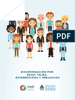 Discriminacion Por Edad Vejez Estereotipos y Prejuicios INADI PDF