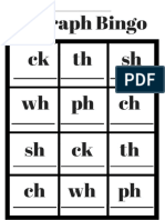 Digraph Bingo