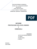 Informe Proteccion Civil en venezuela y el mundo. Mision Sucre