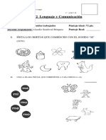 Evaluación Nº2 Lenguaje Primeros 2016