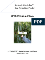 LL Series Little L-Per Portable Direction Finder: Operating Manual