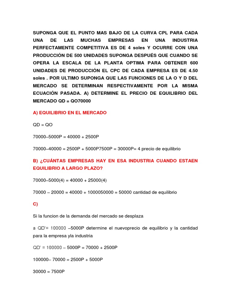 Parte 1 Microeconomia Pdf Mercado Economia Precios