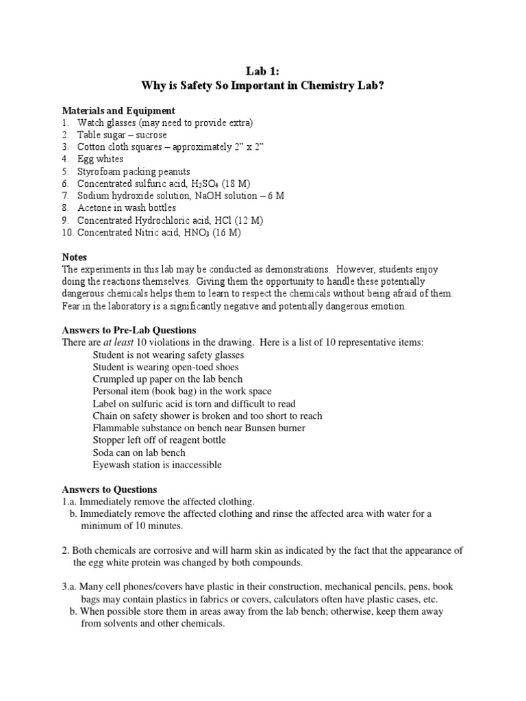 Safety and Measurement in Chemistry Labs | PDF | Science & Mathematics