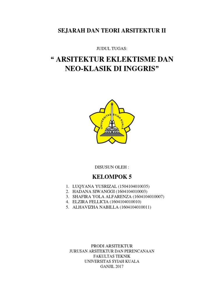 Makalah Arsitektur Eklektik Dan Neo Klasik