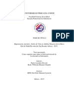 Hipertensión Arterial y Estilo de Vida en Adultos Mayores de La Micro Red de Salud Revolución San Román, Juliaca