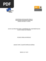 Matemáticas Regleta Proyecto