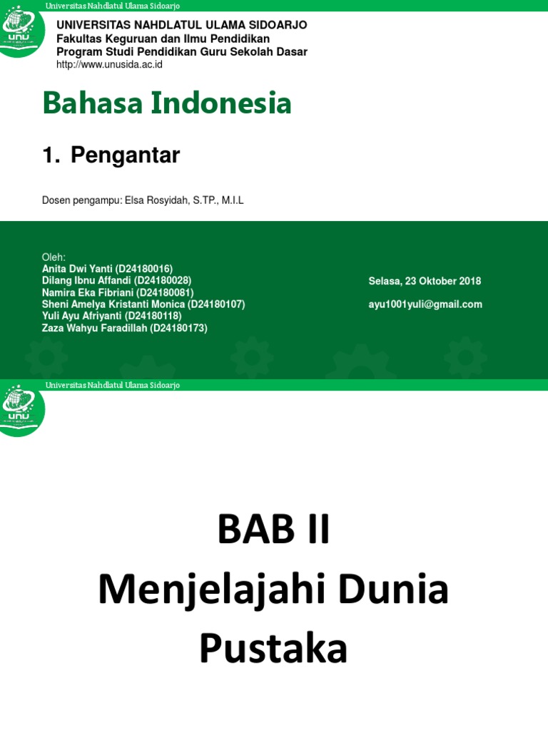 Template PPT BAHASA INDONESIA | PDF