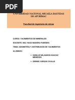 Geometria Del Yacimiento