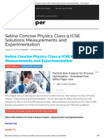 Selina Concise Physics Class 9 ICSE Solutions Measurements and Experimentation 