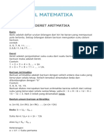 Matematika Barisan dan Deret